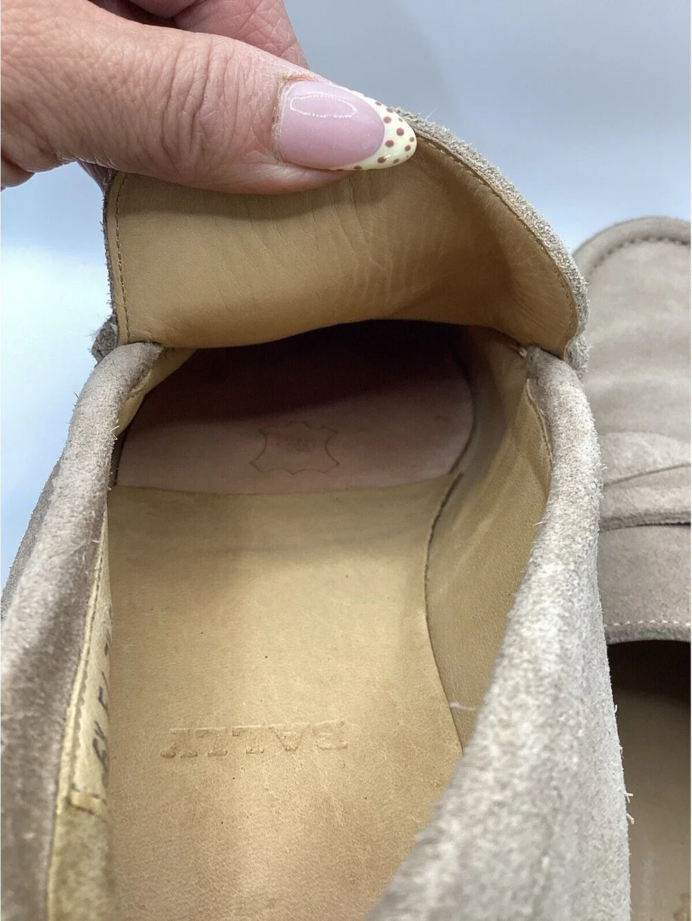 Bally badgley suede